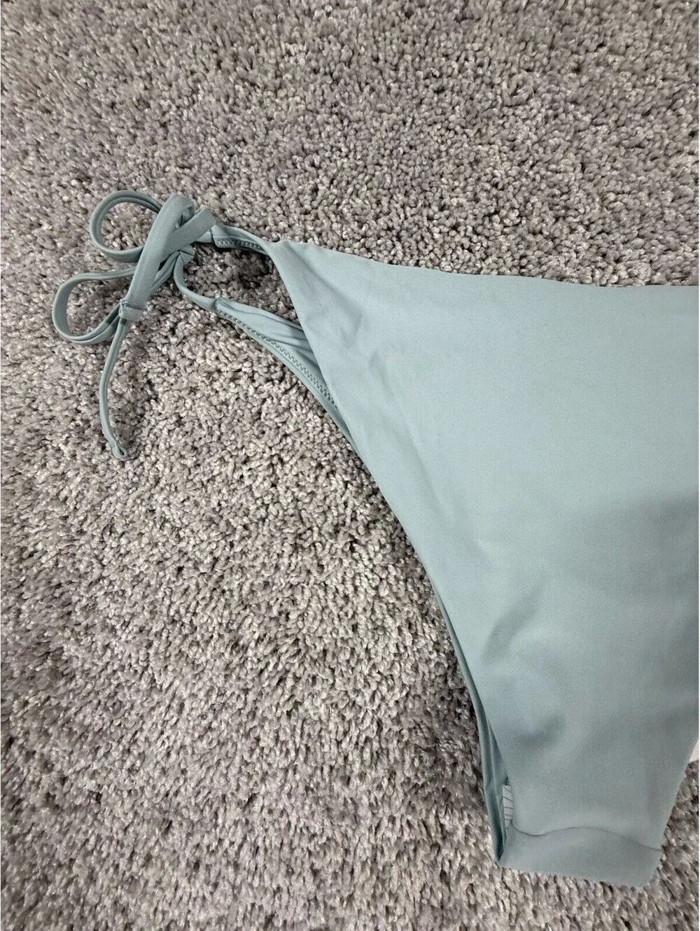 NWT Prana Hana Highway Bikini Bottom Size Large Saltwater Blue Tie Sides